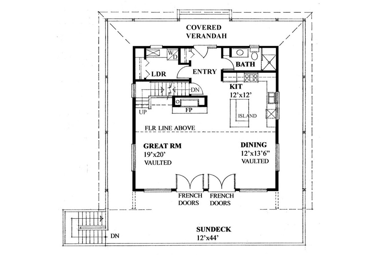 Cottage House Plan - 73009 - 1st Floor Plan