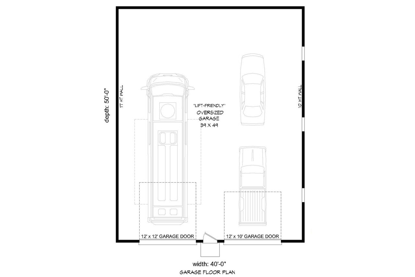 Contemporary House Plan - 73085 - 1st Floor Plan