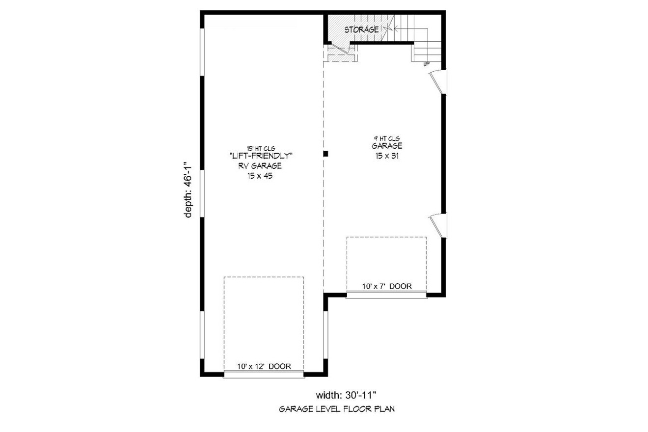 Traditional House Plan - Overlake 73196 - 1st Floor Plan