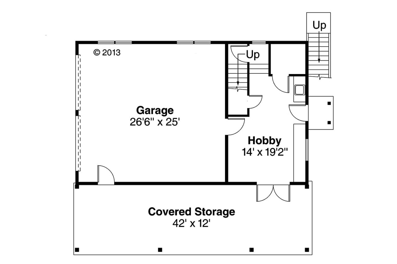 Craftsman House Plan - 73423 - 1st Floor Plan