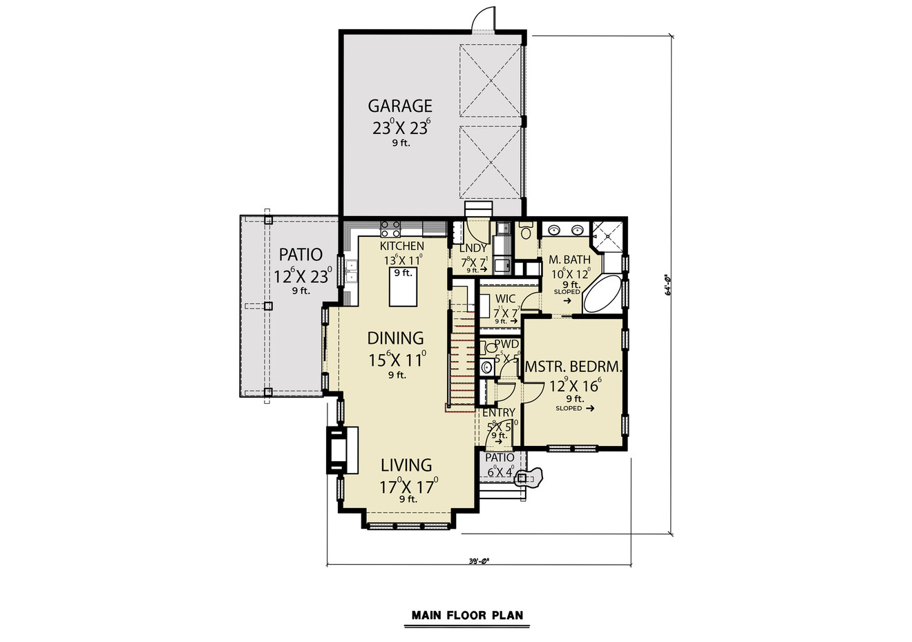 Farmhouse House Plan - 73369 - 1st Floor Plan
