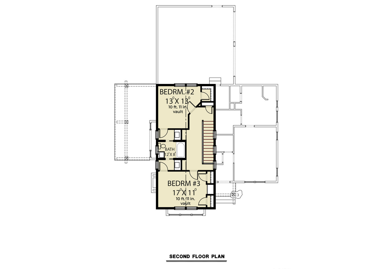 Farmhouse House Plan - 73369 - 2nd Floor Plan