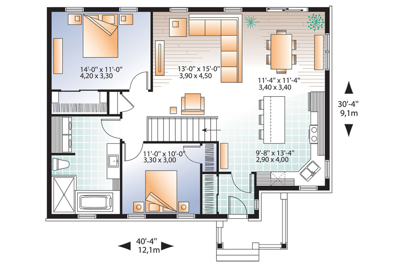 Country House Plan - Erindale 2 73439 - 1st Floor Plan