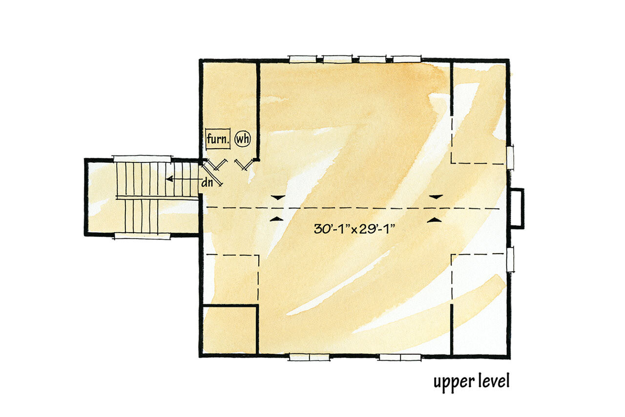 Secondary Image - Bungalow House Plan - Bozeman 73500 - 2nd Floor Plan