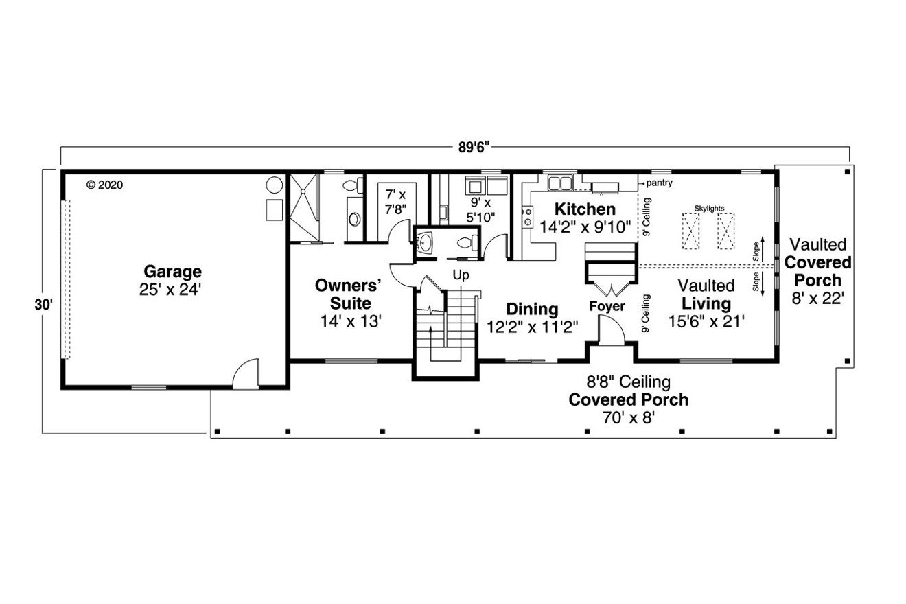 Traditional House Plan - Harebell 73496 - 1st Floor Plan