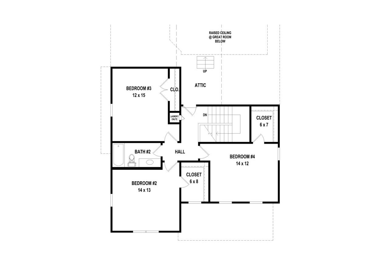 Secondary Image - Country House Plan - 73604 - 2nd Floor Plan