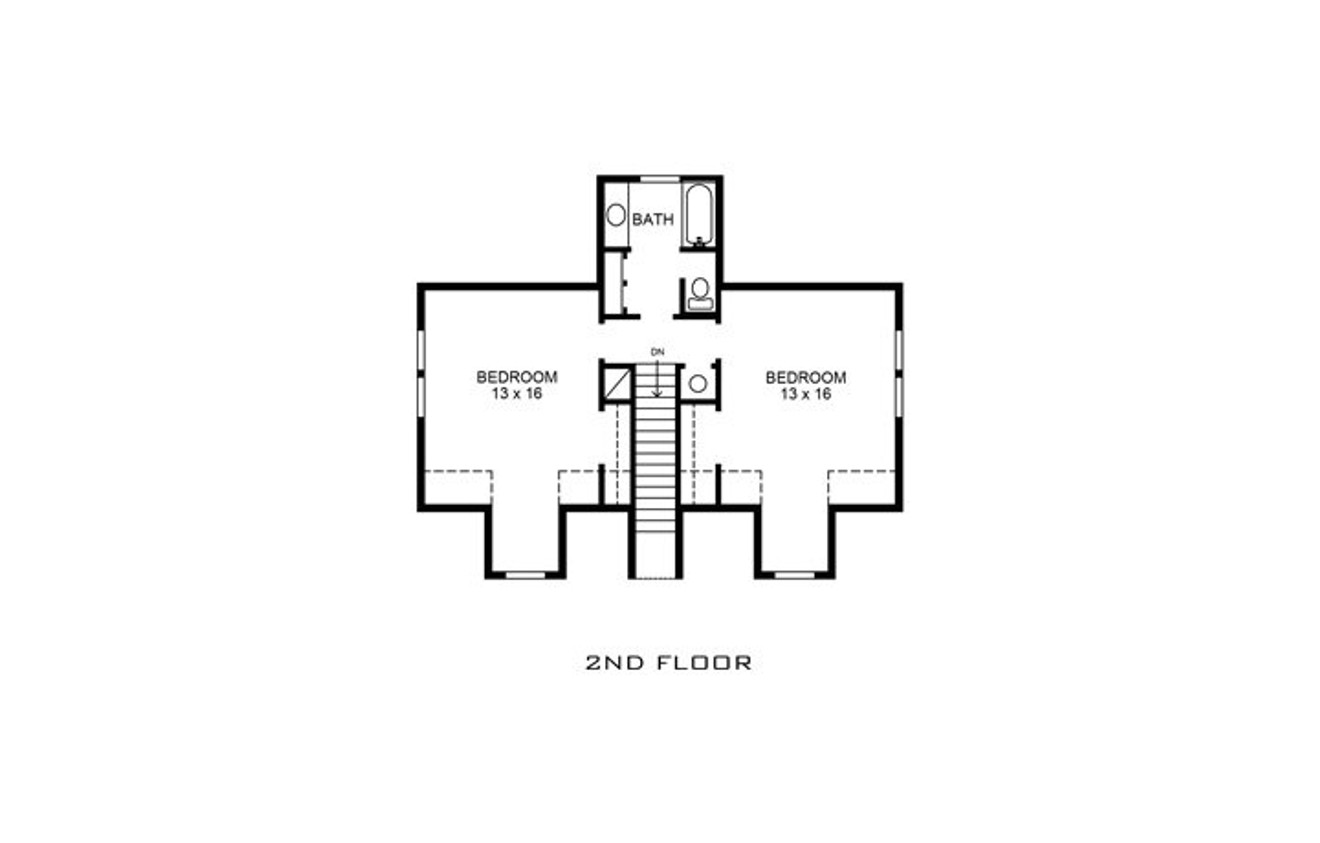 Secondary Image - Country House Plan - Amarillo 73986 - 2nd Floor Plan