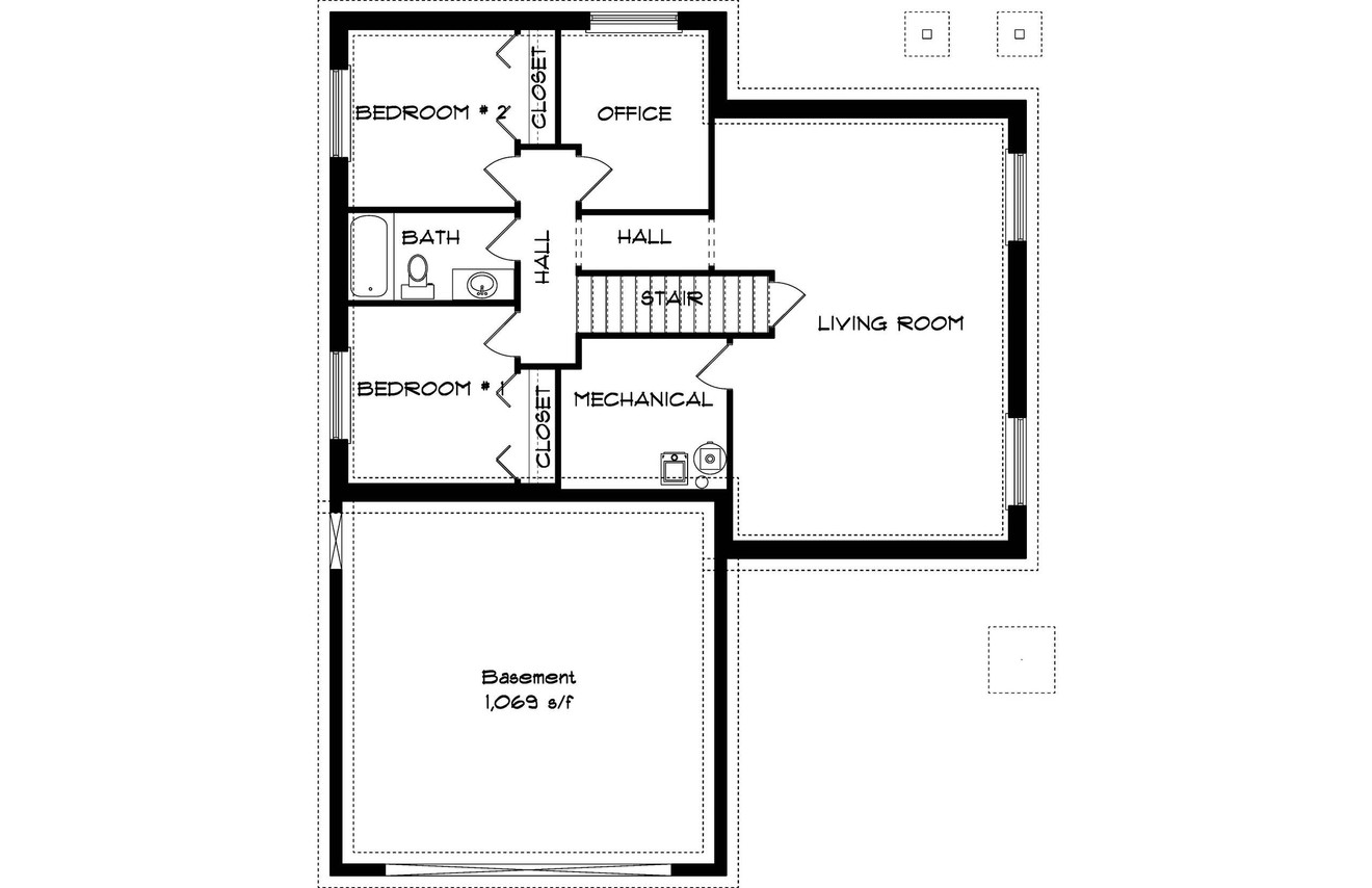 Traditional House Plan - Brynn 74049 - Basement Floor Plan