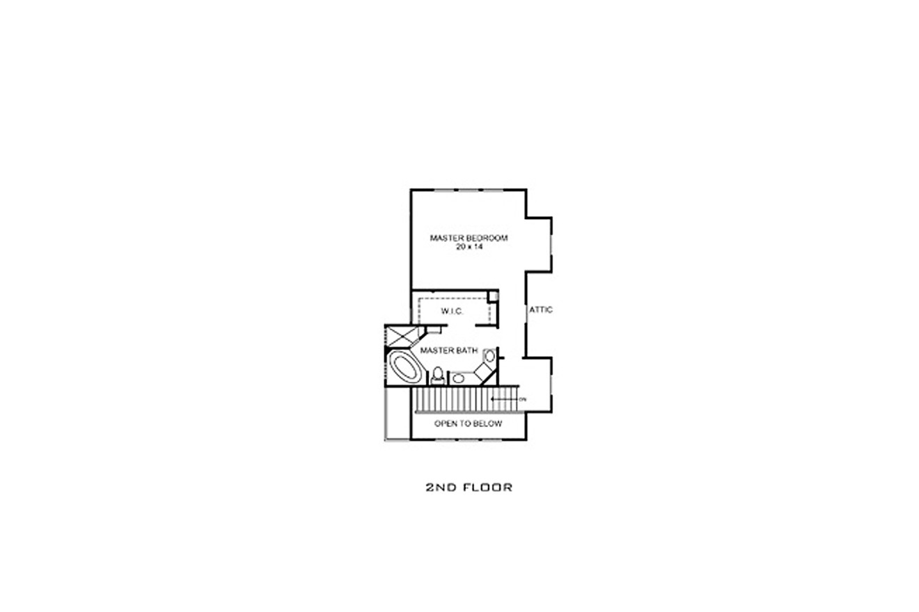 Secondary Image - Farmhouse House Plan - Bandera 74270 - 2nd Floor Plan