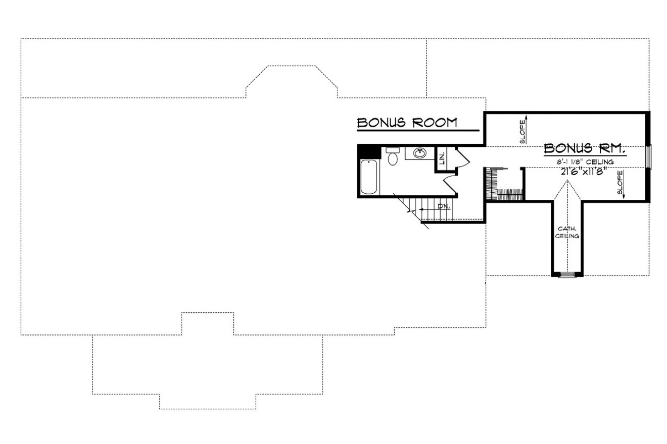 Secondary Image - Craftsman House Plan - 75027 - 2nd Floor Plan