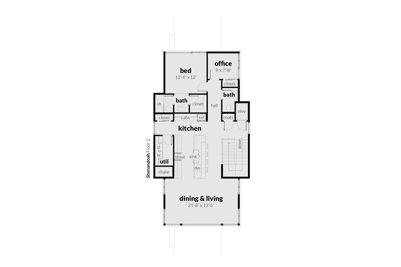 Contemporary House Plan - Shenandoah 76044 - 2nd Floor Plan