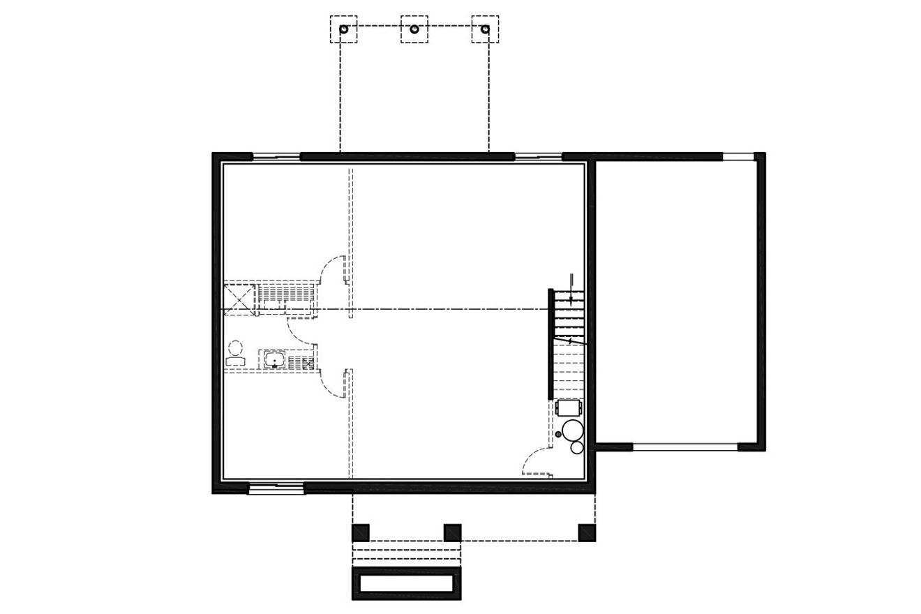 Craftsman House Plan - Nordika 5 76074 - Basement Floor Plan