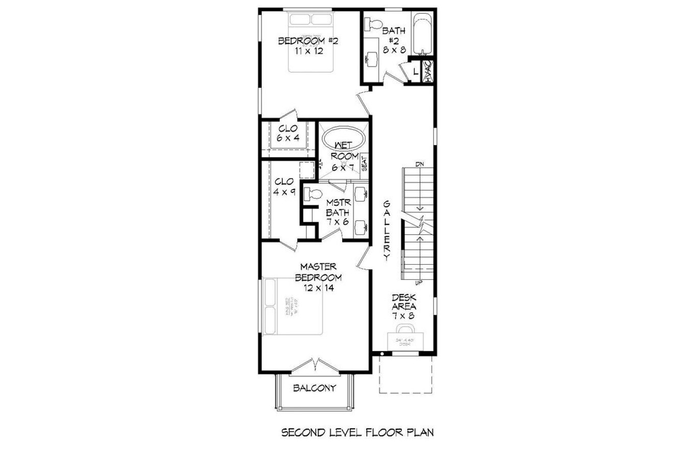 Secondary Image - Modern House Plan - Shephard Deluxe II 76135 - 2nd Floor Plan