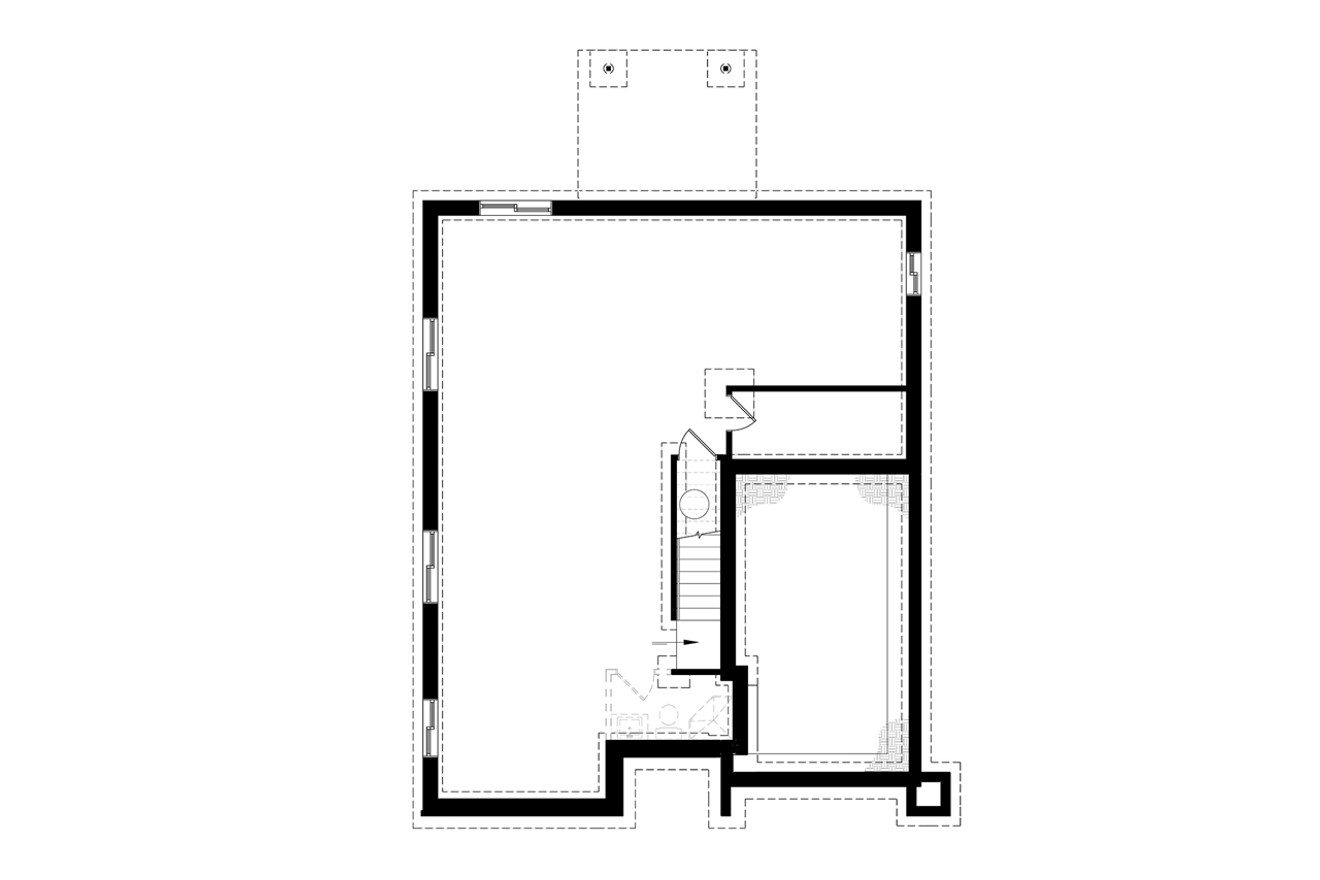 Modern House Plan - Corbusier 76798 - Basement Floor Plan