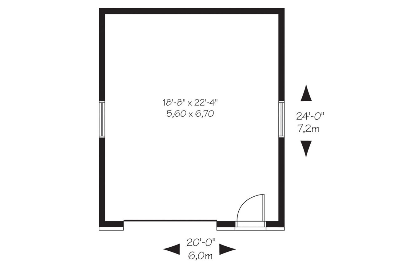 Contemporary House Plan - Bluestone 77242 - 1st Floor Plan