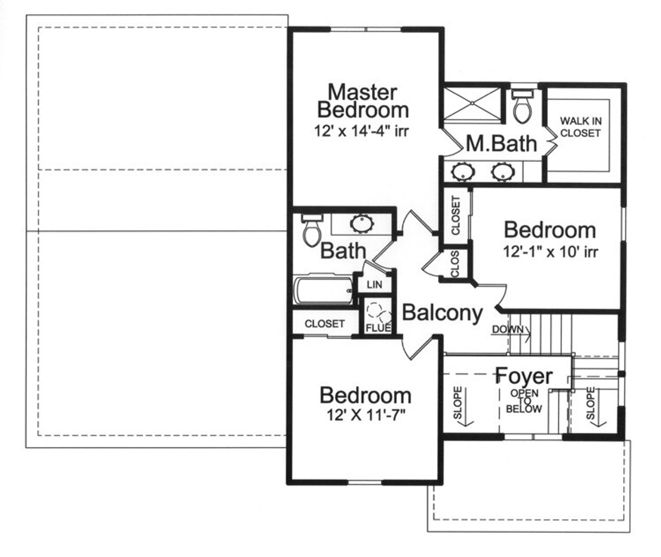 Secondary Image - Craftsman House Plan - Woodstone 77269 - 2nd Floor Plan
