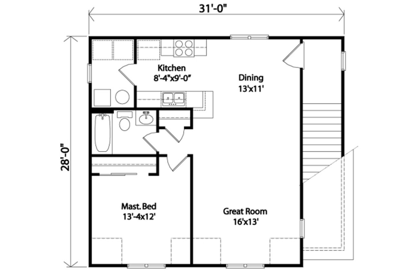 Secondary Image - Traditional House Plan - 77504 - 2nd Floor Plan