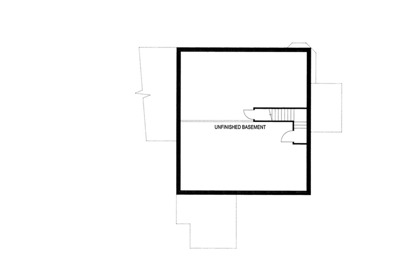 Ranch House Plan - 77714 - Basement Floor Plan