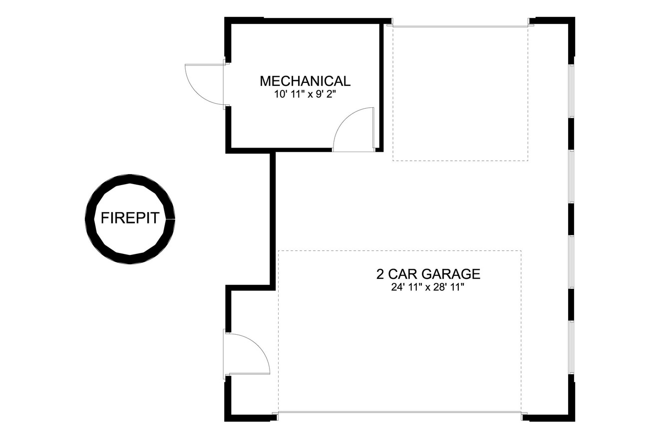 Traditional House Plan - Matthews 77668 - 1st Floor Plan