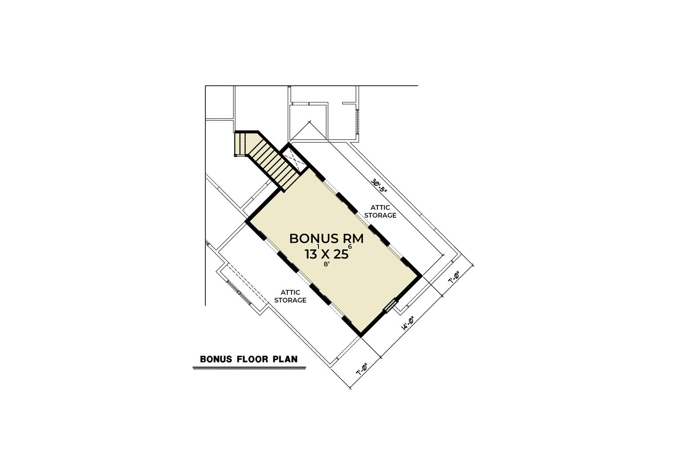 Secondary Image - Craftsman House Plan - 77839 - 2nd Floor Plan