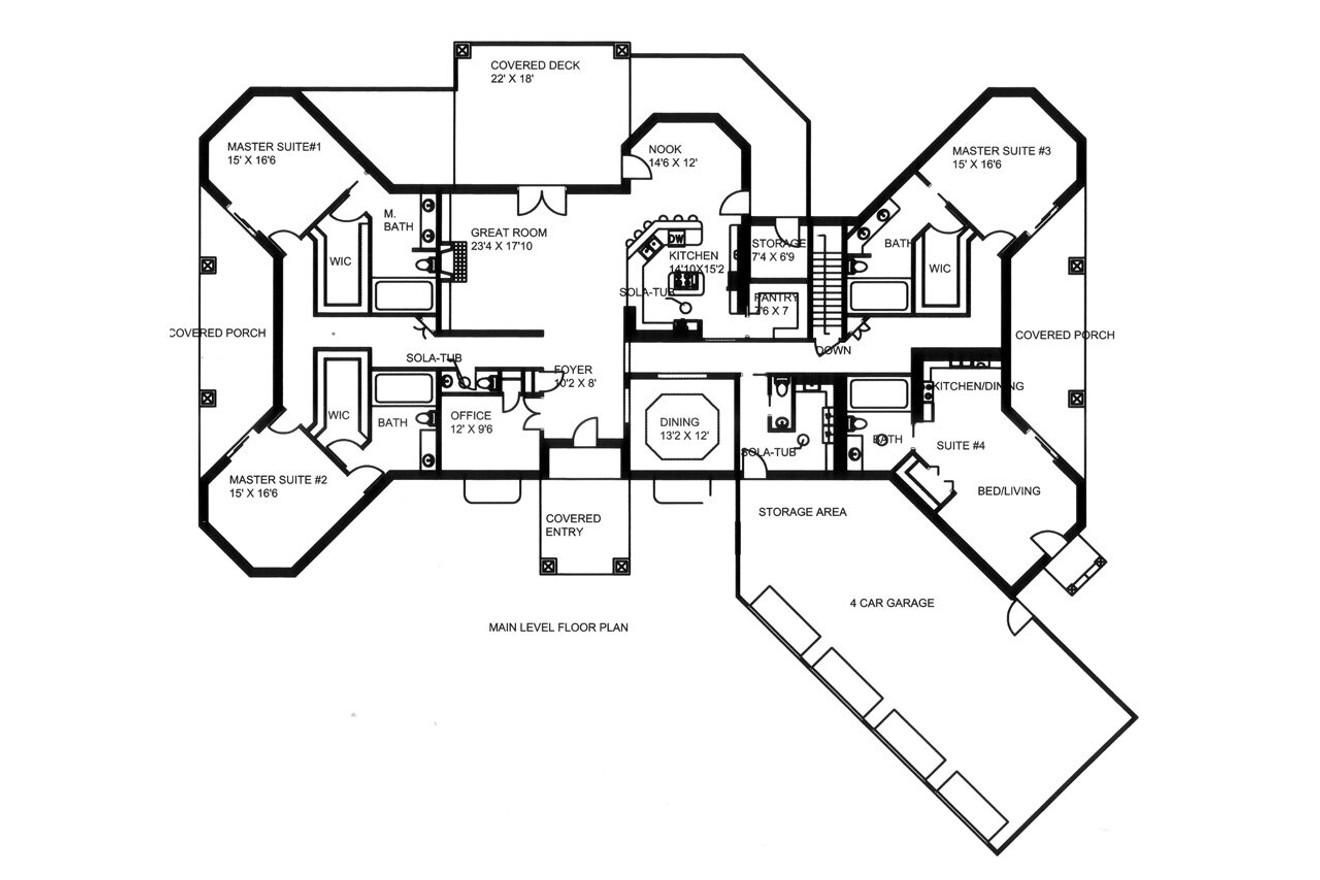 Craftsman House Plan - 77845 - 1st Floor Plan