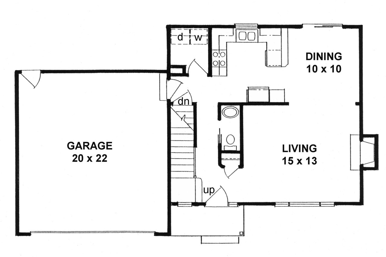 Traditional House Plan - 78022 - 1st Floor Plan