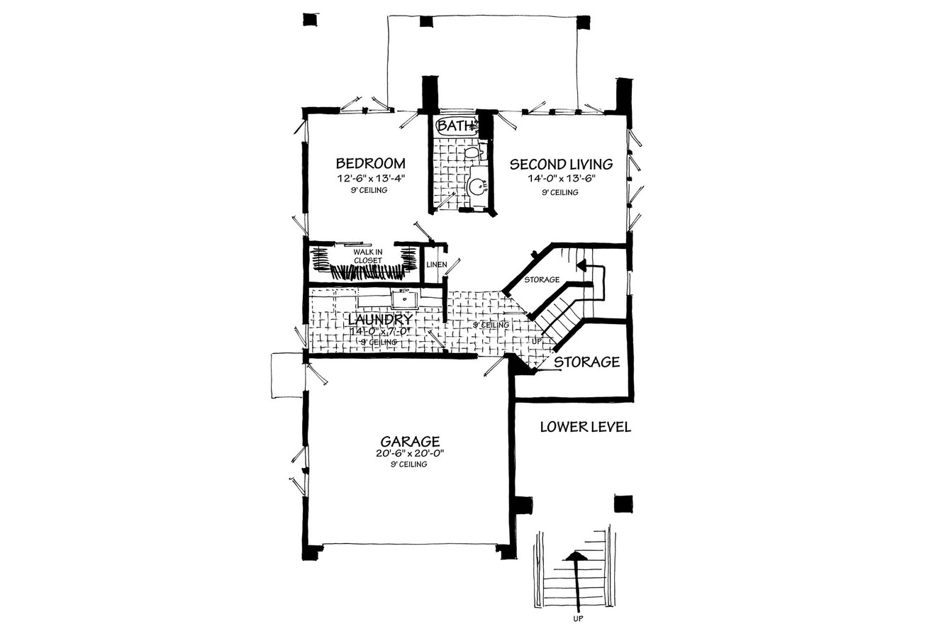 Contemporary House Plan - Highlands 78221 - Basement Floor Plan