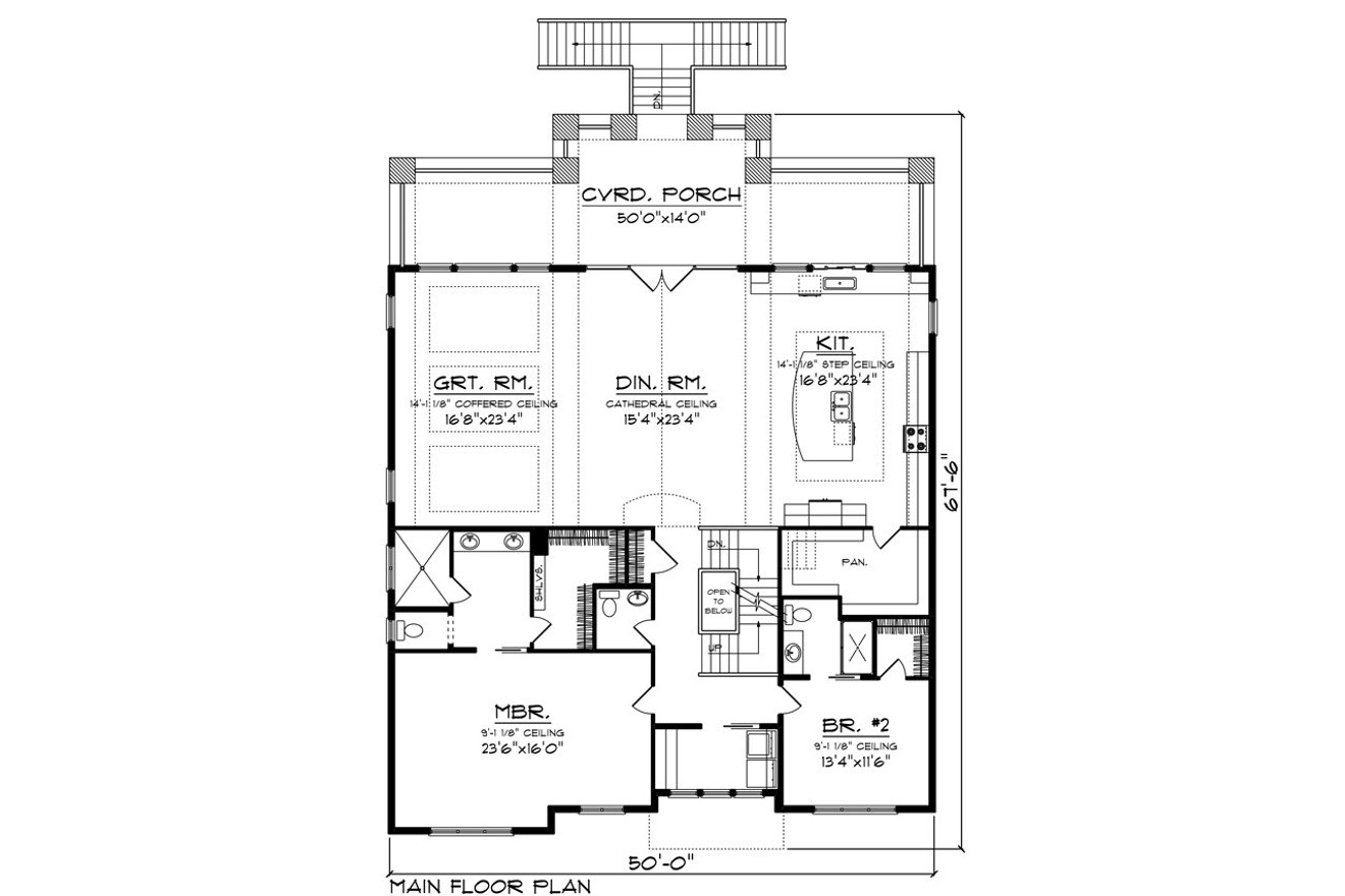 Craftsman House Plan - 78348 - 2nd Floor Plan