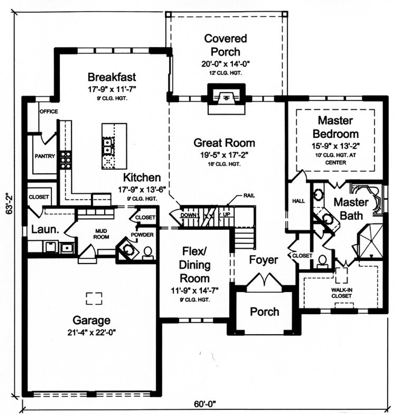 Tudor House Plan - Winslow 78491 - 1st Floor Plan