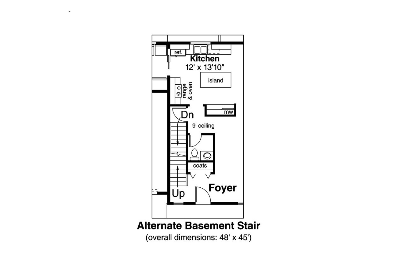 Craftsman House Plan - Elkridge 78822 - Optional Floor Plan