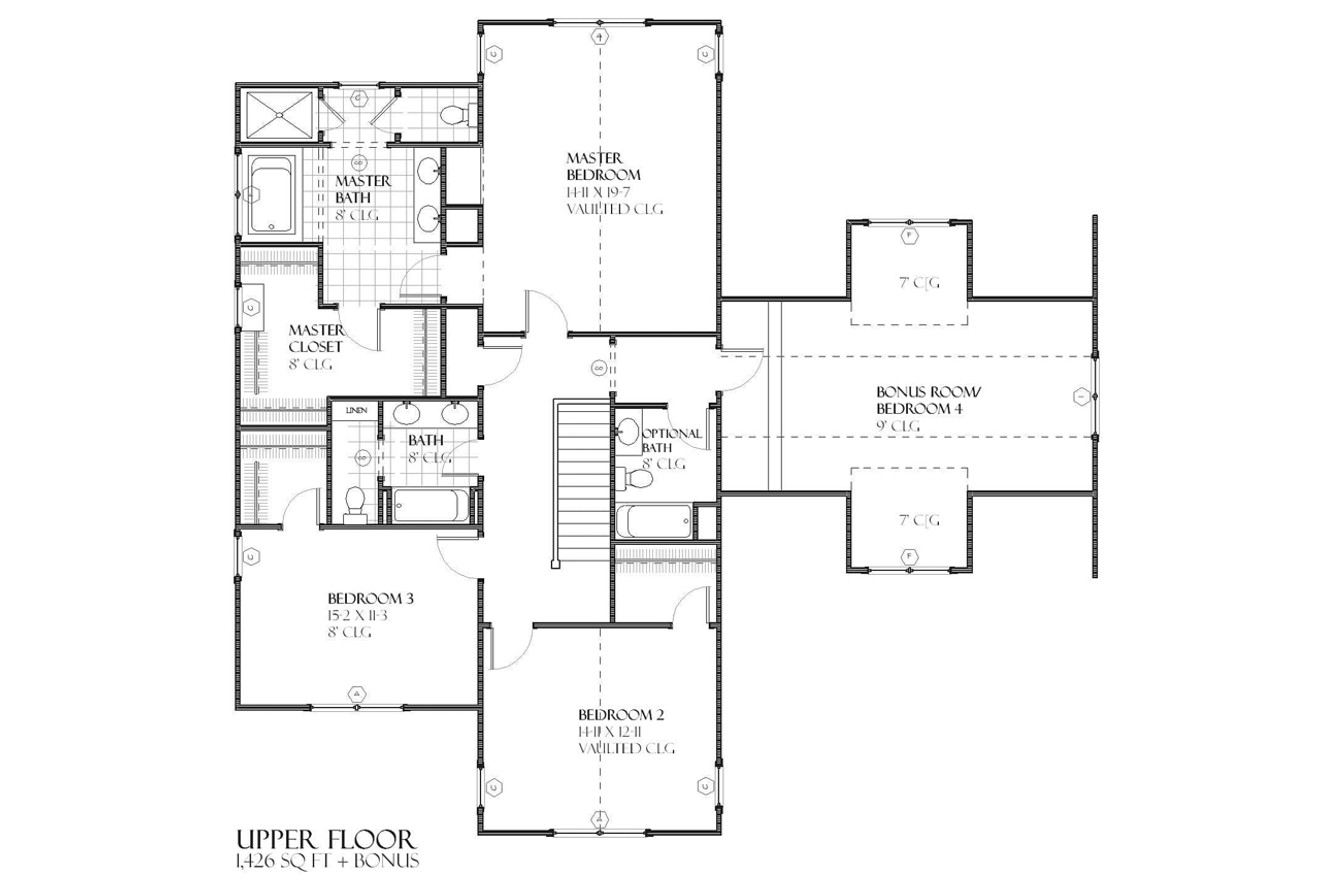Secondary Image - Craftsman House Plan - Logan 79871 - 2nd Floor Plan