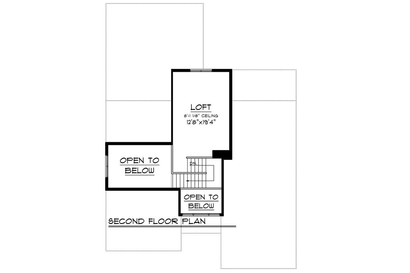 Secondary Image - Craftsman House Plan - 79990 - 2nd Floor Plan