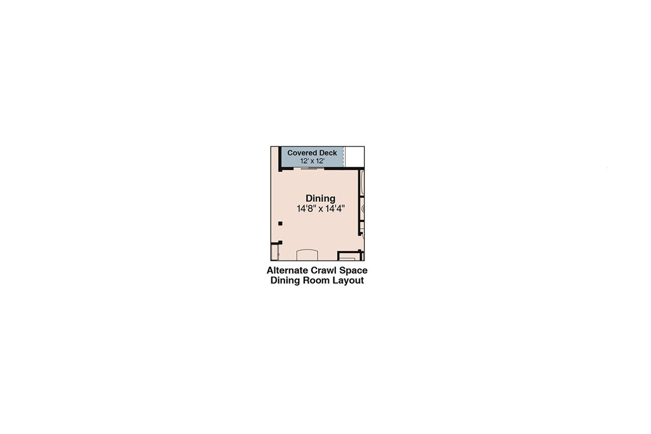 Ranch House Plan - Manor Heart 80138 - Optional Floor Plan
