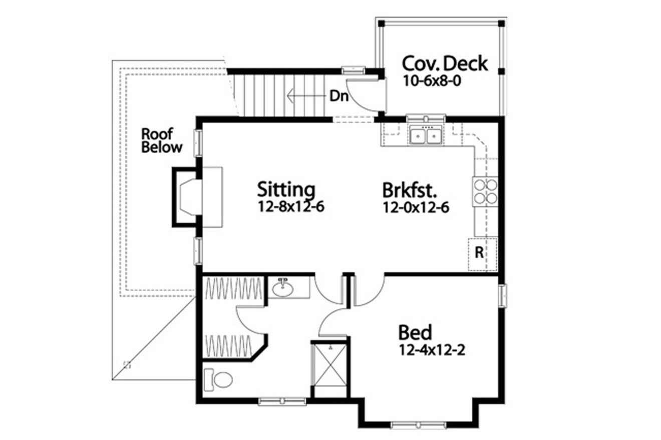Secondary Image - Traditional House Plan - 80385 - 2nd Floor Plan