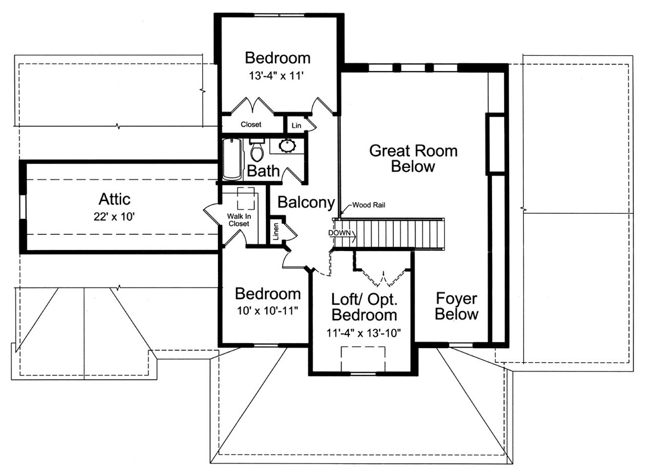 Secondary Image - Country House Plan - Amelia 80434 - 2nd Floor Plan