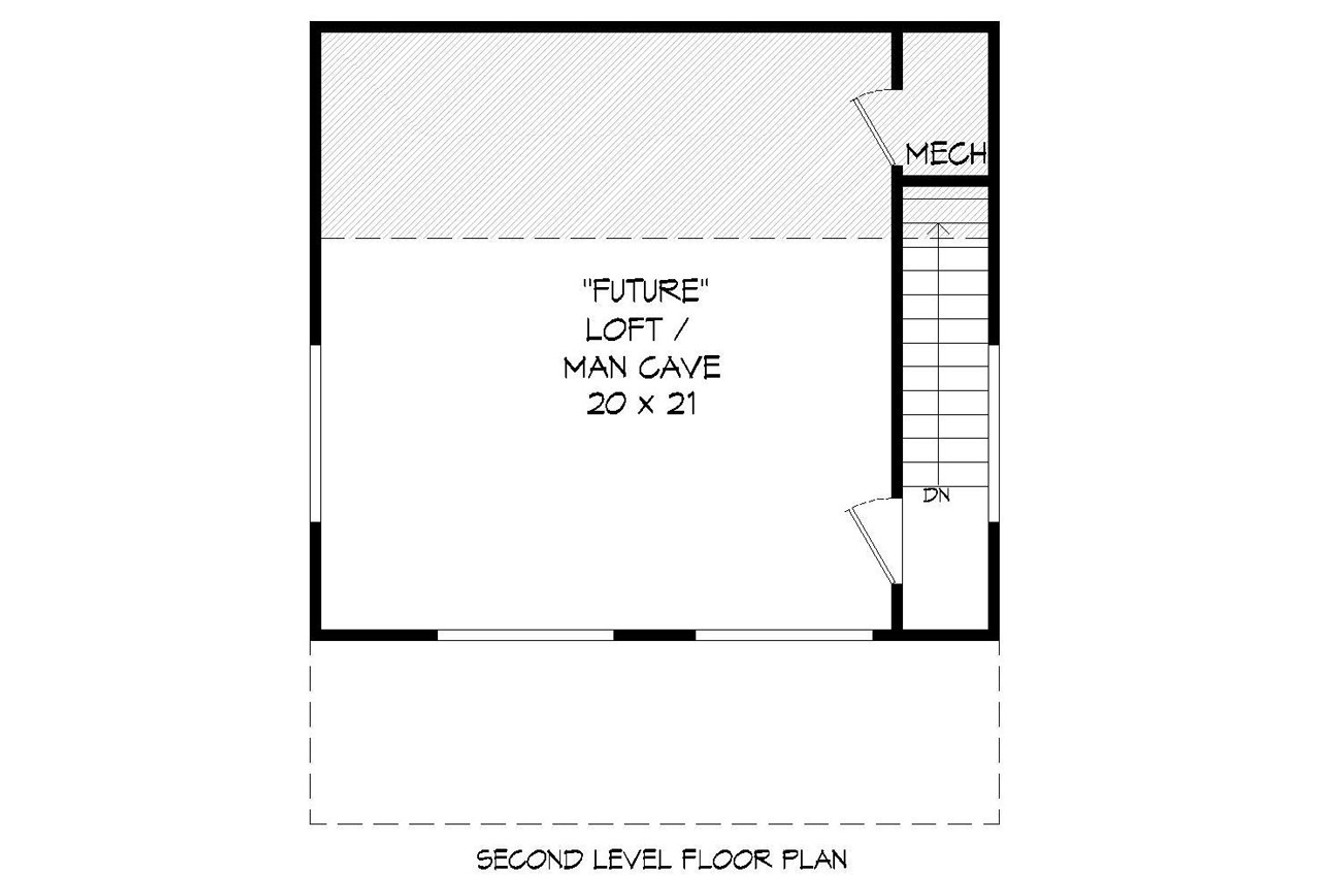 Secondary Image - Contemporary House Plan - 80512 - 2nd Floor Plan