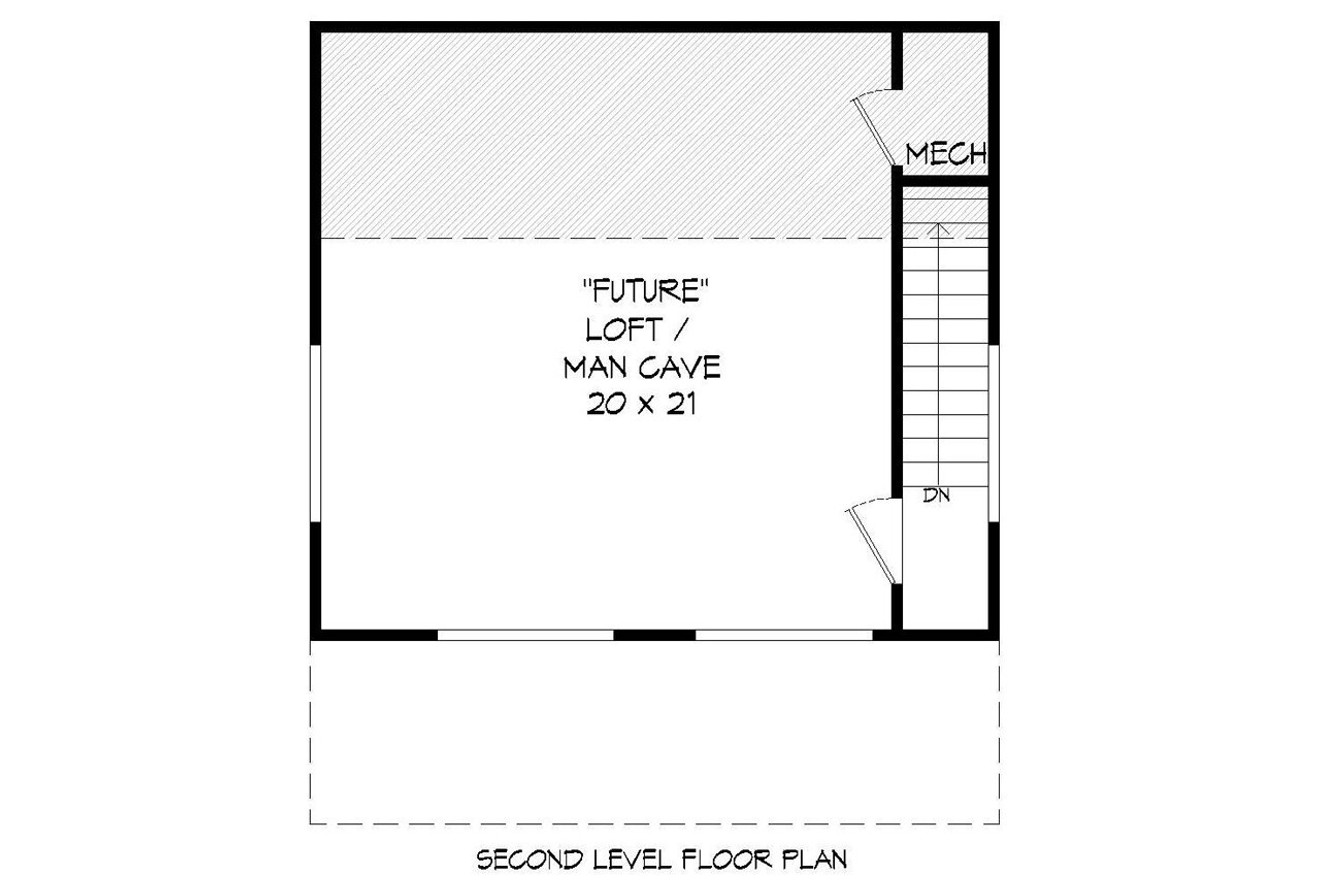 Secondary Image - Contemporary House Plan - 80512 - 2nd Floor Plan