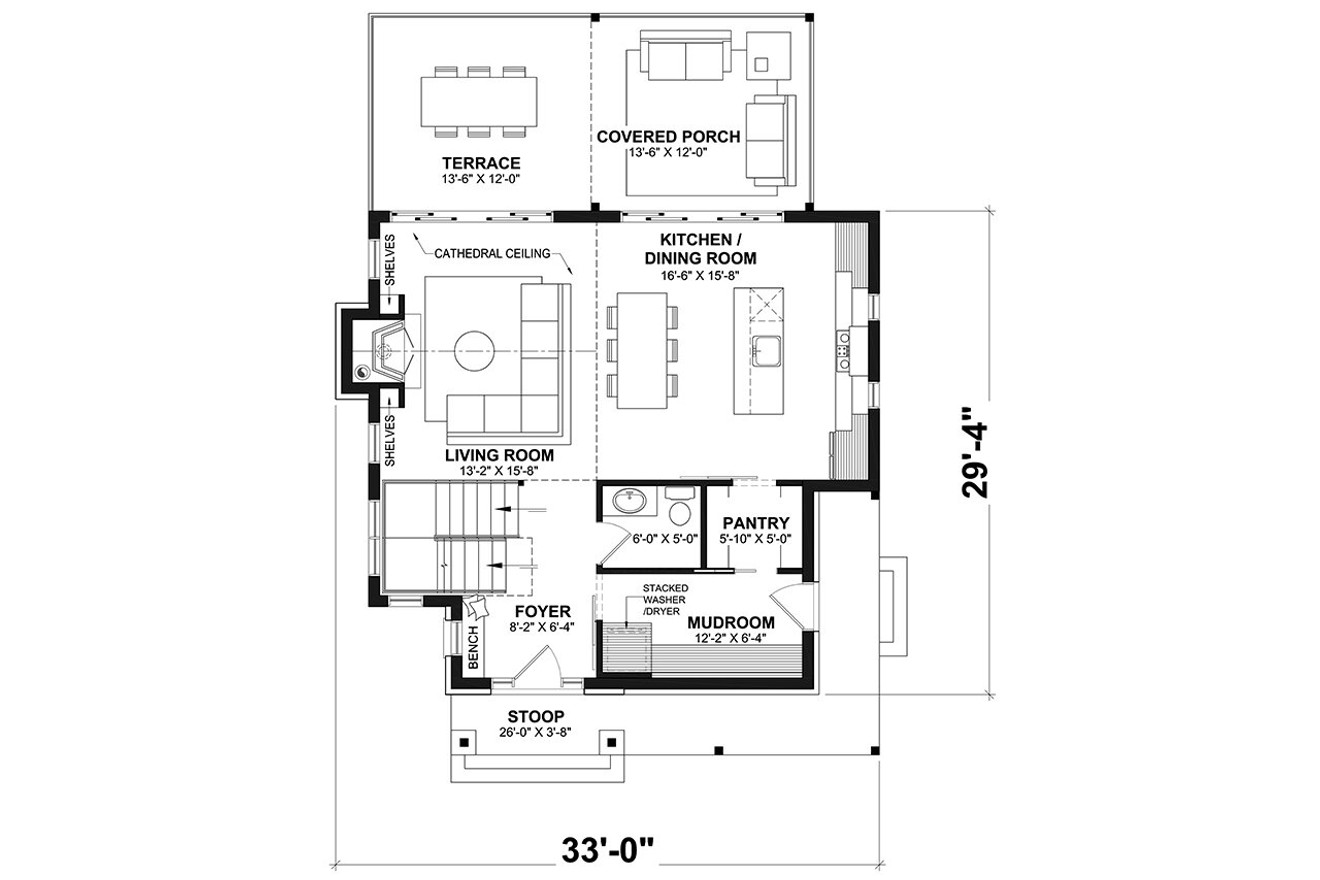 Lodge Style House Plan - Whistler 81216 - 1st Floor Plan