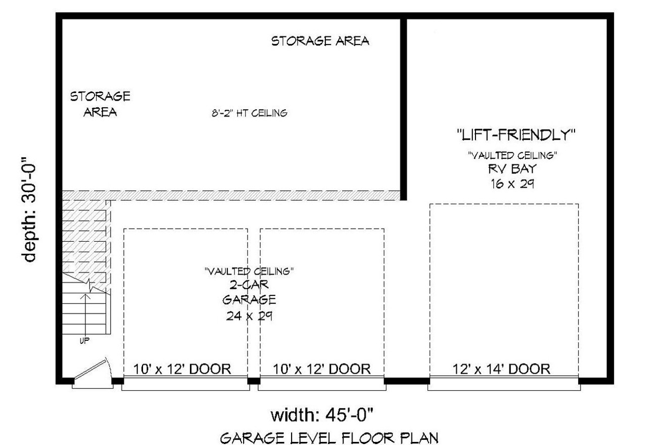 Contemporary House Plan - Medicine Hat 81218 - 1st Floor Plan