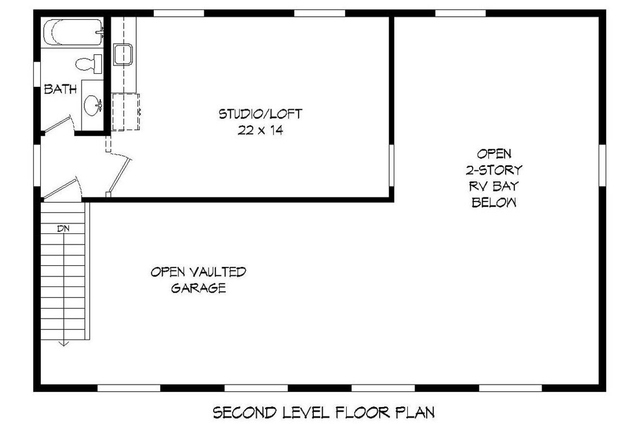 Secondary Image - Contemporary House Plan - Medicine Hat 81218 - 2nd Floor Plan