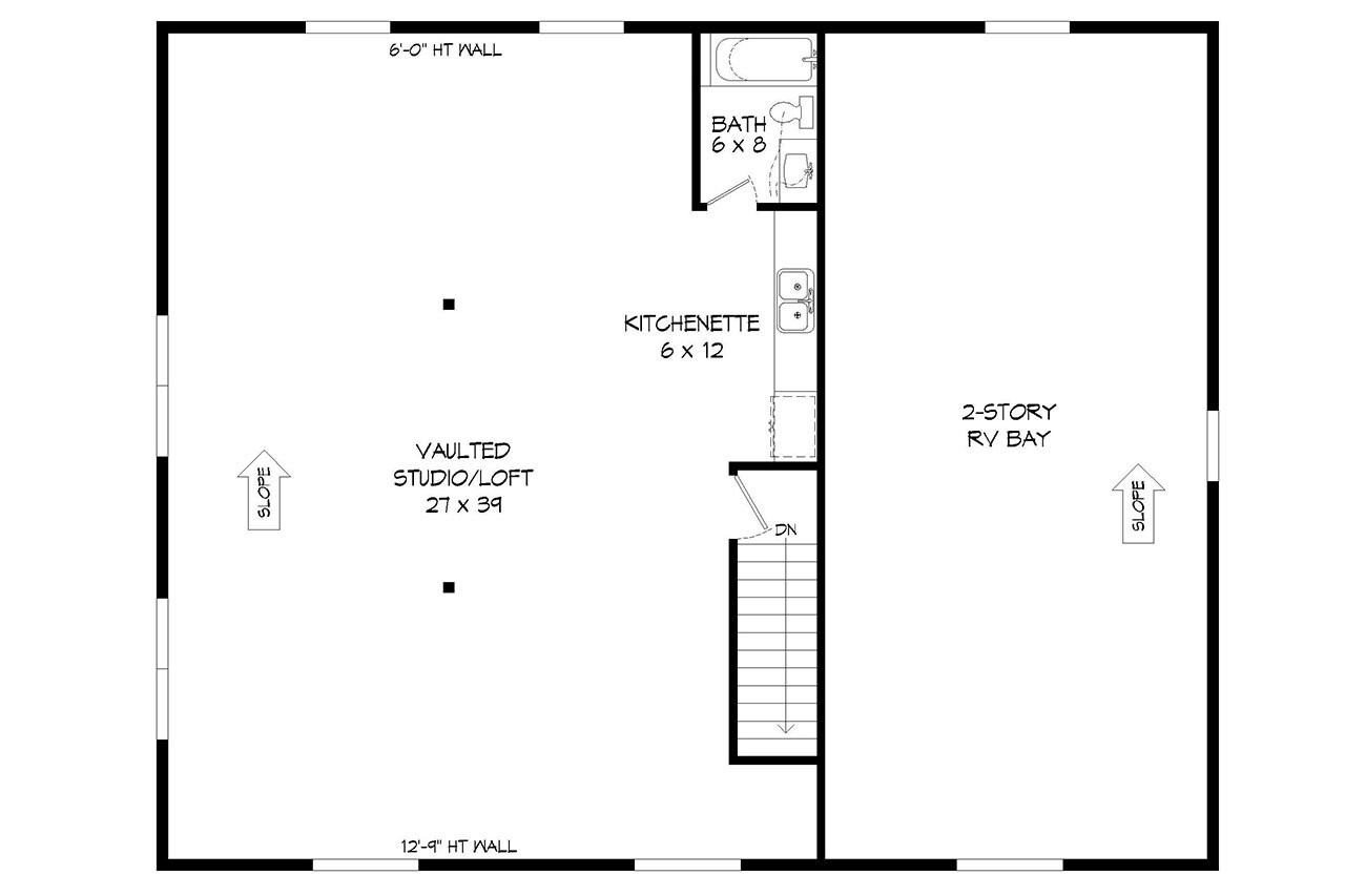 Secondary Image - Contemporary House Plan - Indian Creek 81309 - 2nd Floor Plan