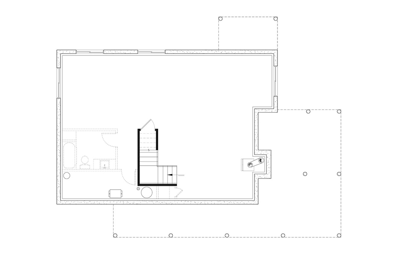 Modern House Plan - The Whitespire 81752 - Basement Floor Plan