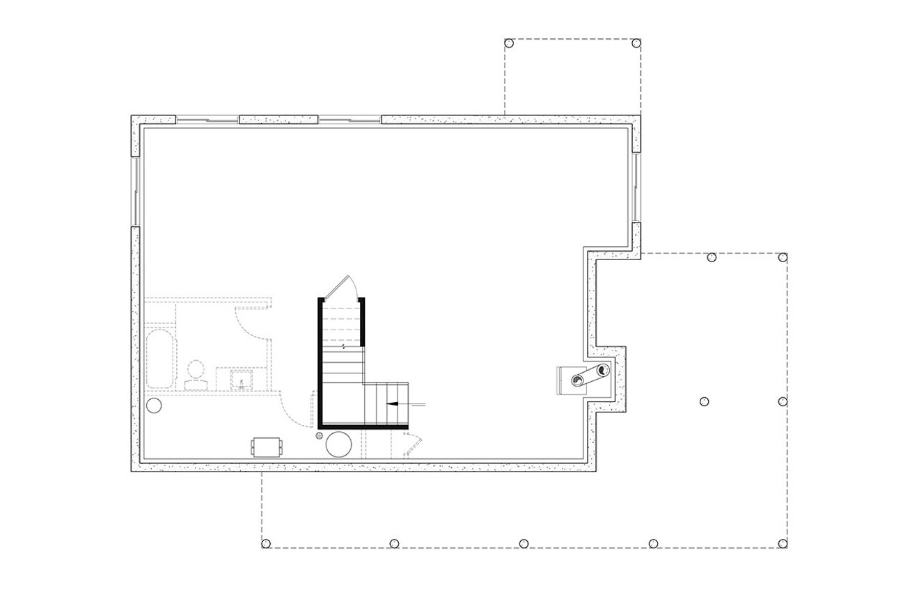 Modern House Plan - The Whitespire 81752 - Basement Floor Plan