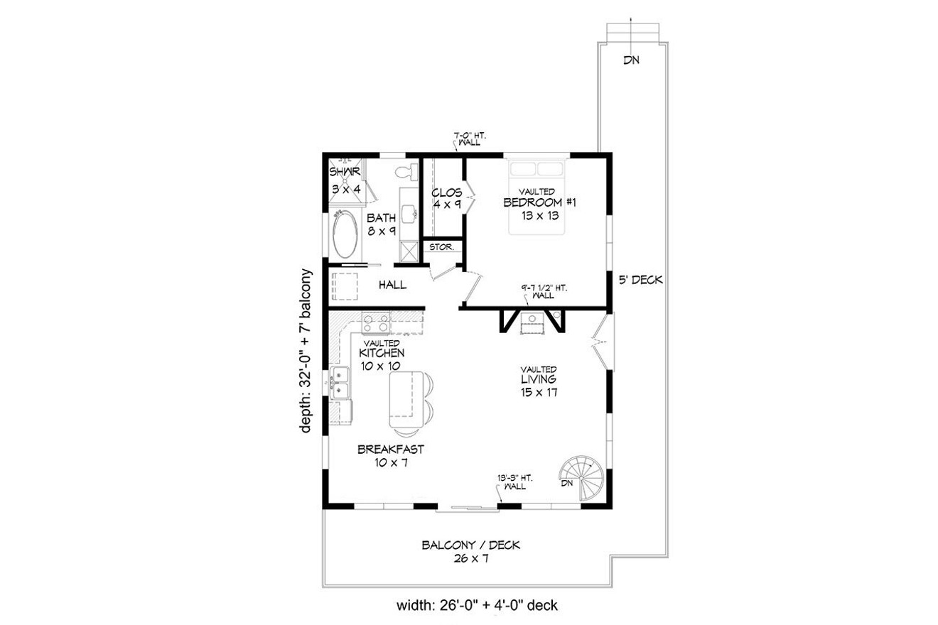 Modern House Plan - Asheville Mountain 82542 - 1st Floor Plan