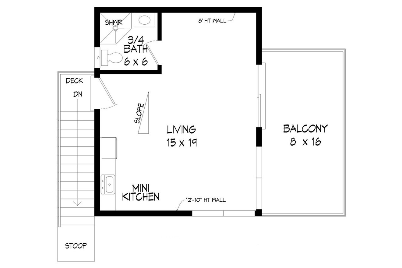 Contemporary House Plan - San Marcos Escape 82545 - 2nd Floor Plan