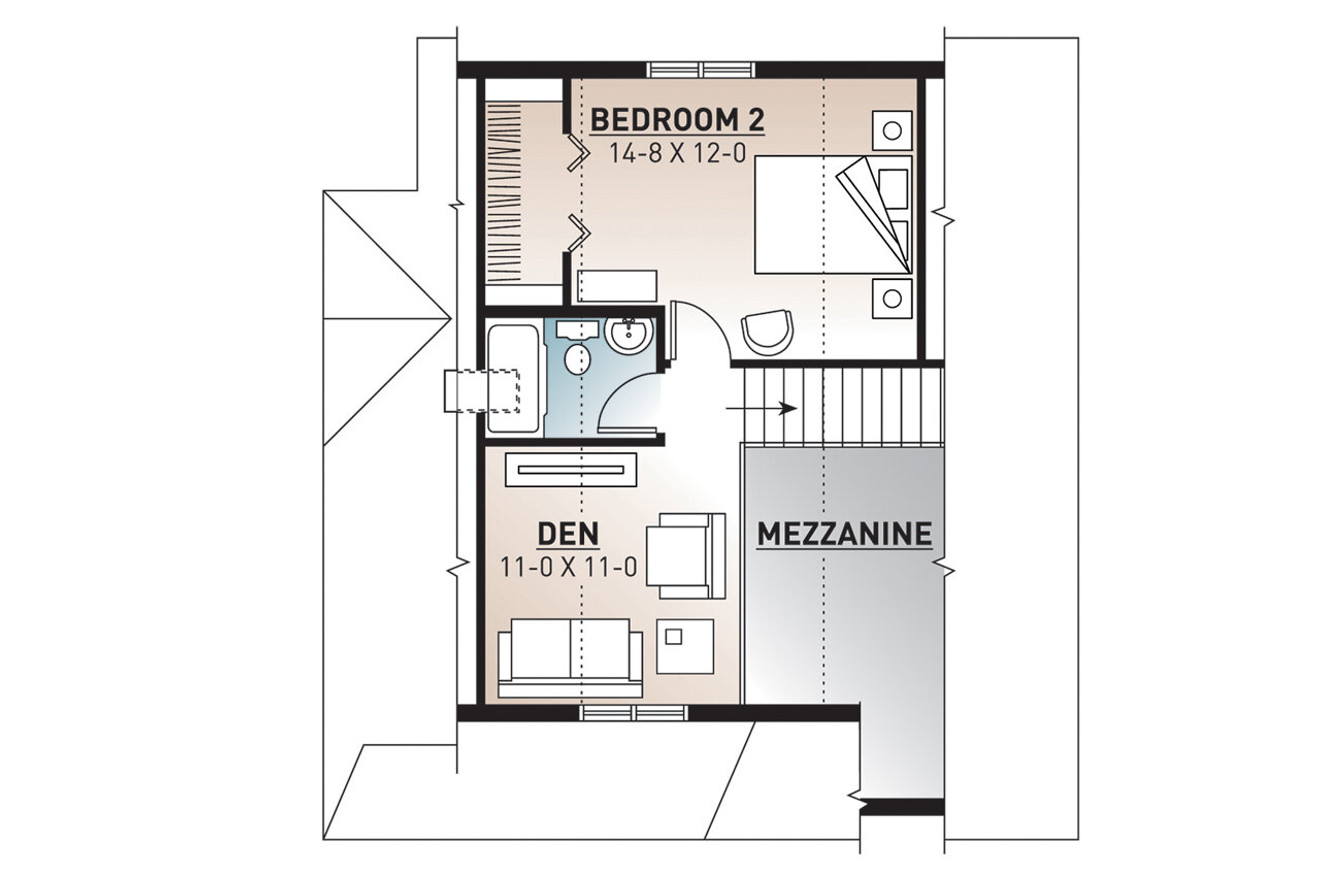Country House Plan - Celeste 82871 - 2nd Floor Plan