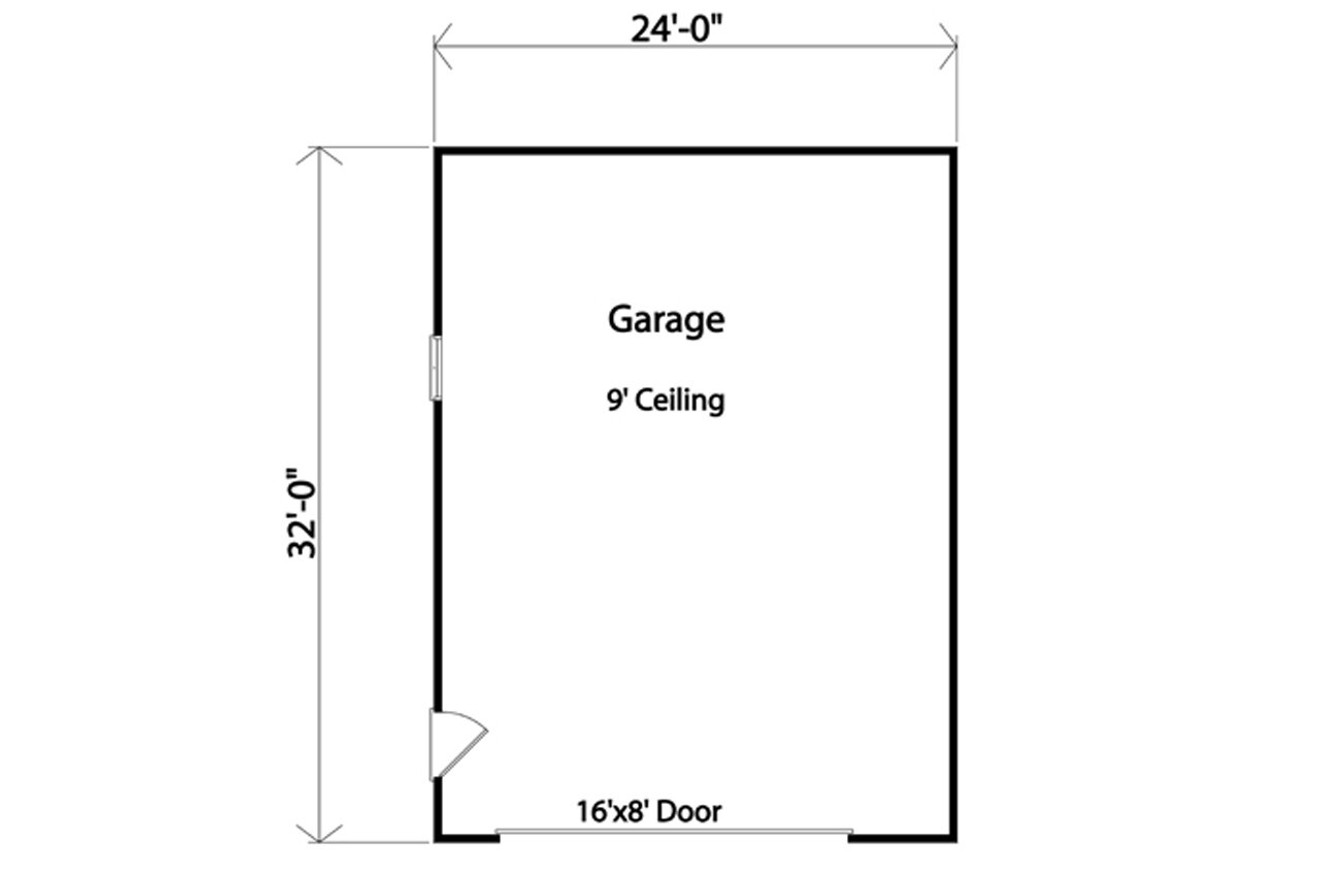 Traditional House Plan - 82957 - 1st Floor Plan