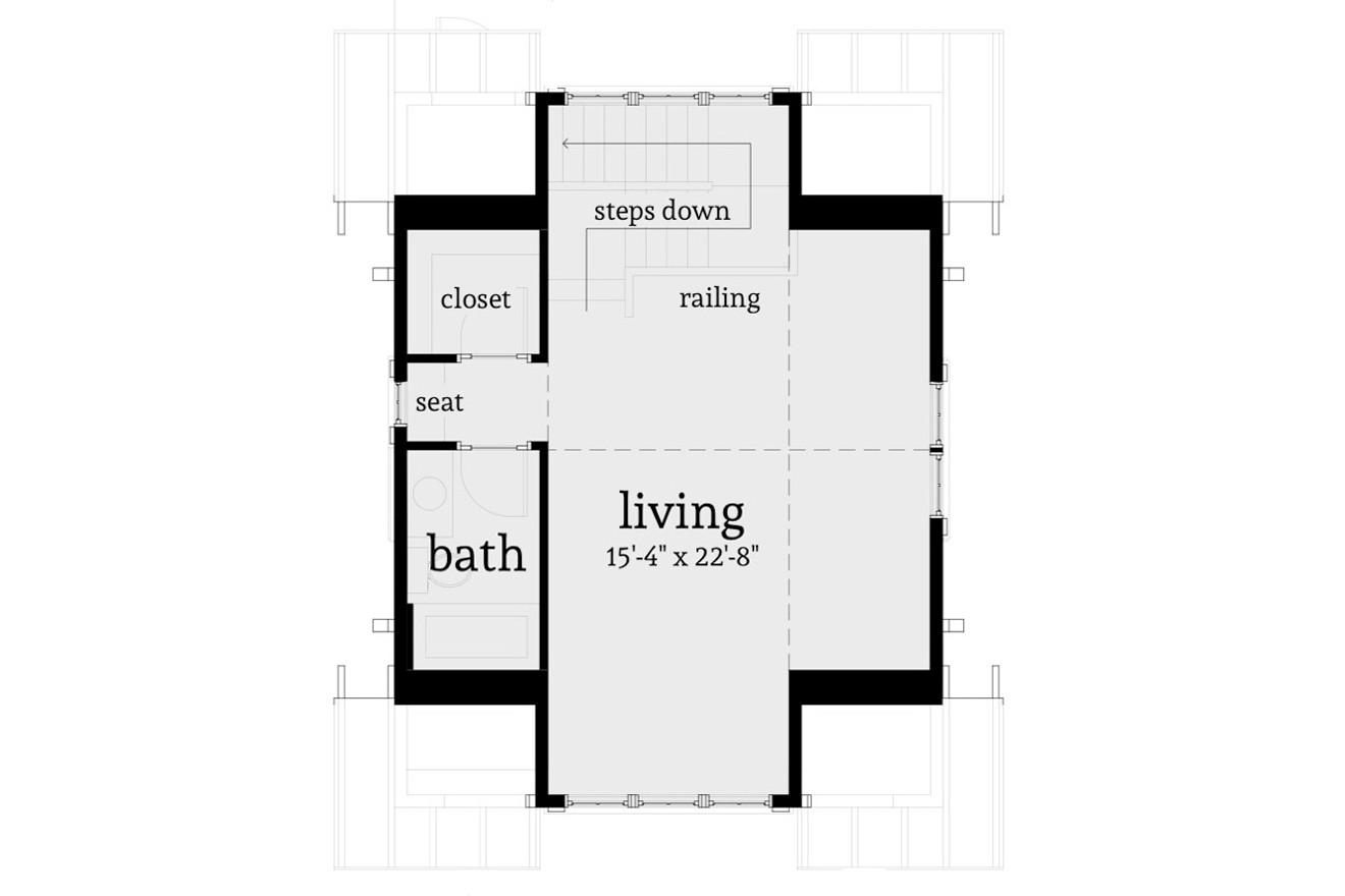 Secondary Image - Craftsman House Plan - 83155 - 2nd Floor Plan