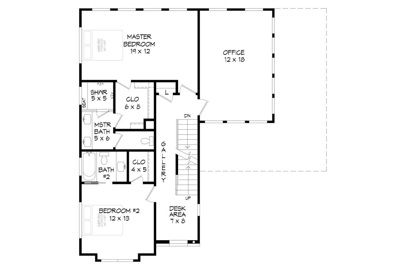 Contemporary House Plan - The Solo 83091 - 2nd Floor Plan