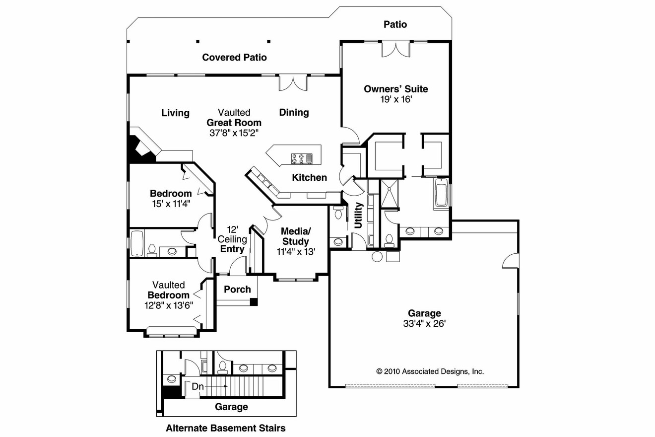 Contemporary House Plan - Palermo 83372 - 1st Floor Plan